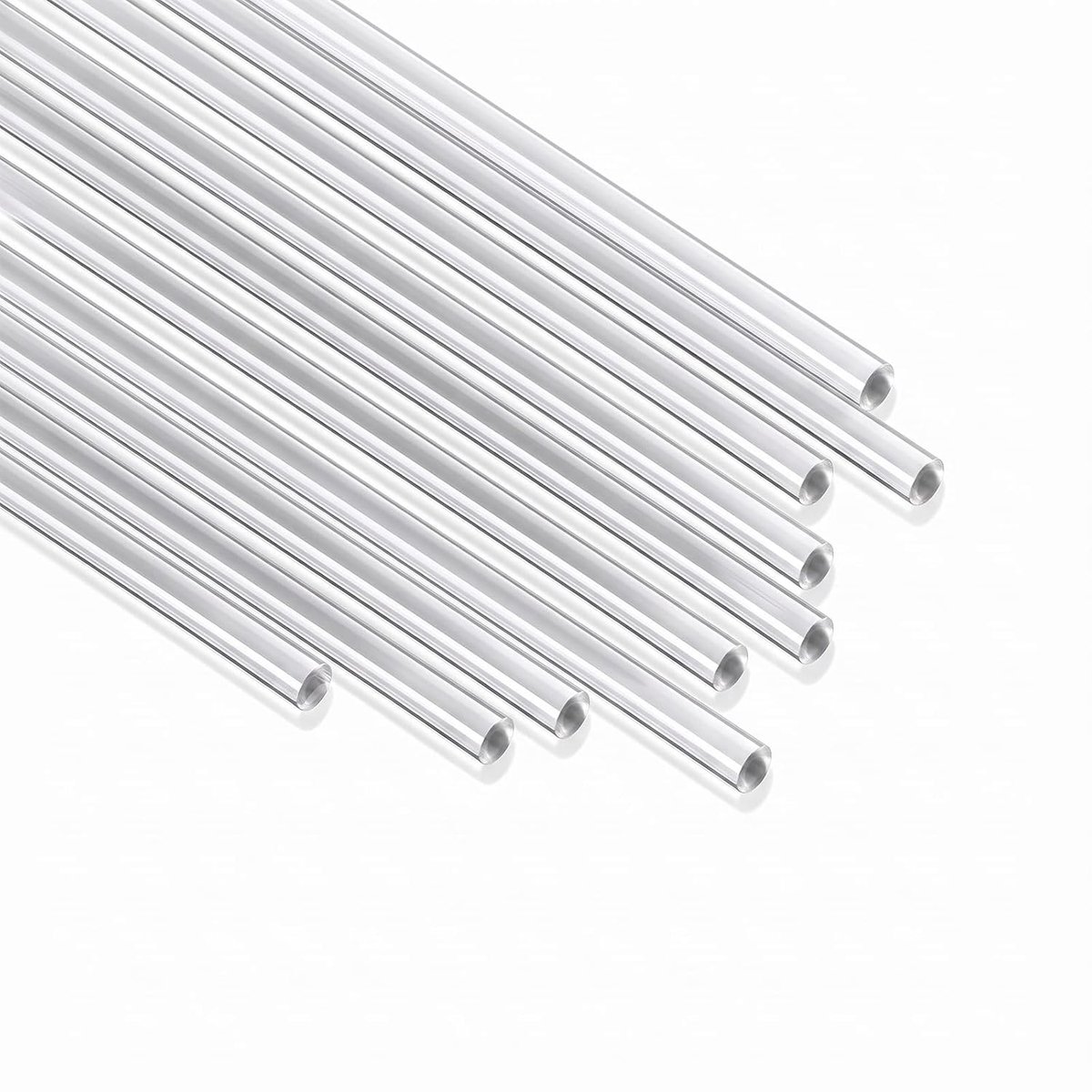 30 Stuks Transparante Ronde Acrylstaven 30.5 × 0.3 cm, Heldere Acrylstaven,Transparante Plastic Staven, Ronde Acrylstaven voor Tuin, Architectuur, Knutselen, Doe-Het-Zelf Verlichting.