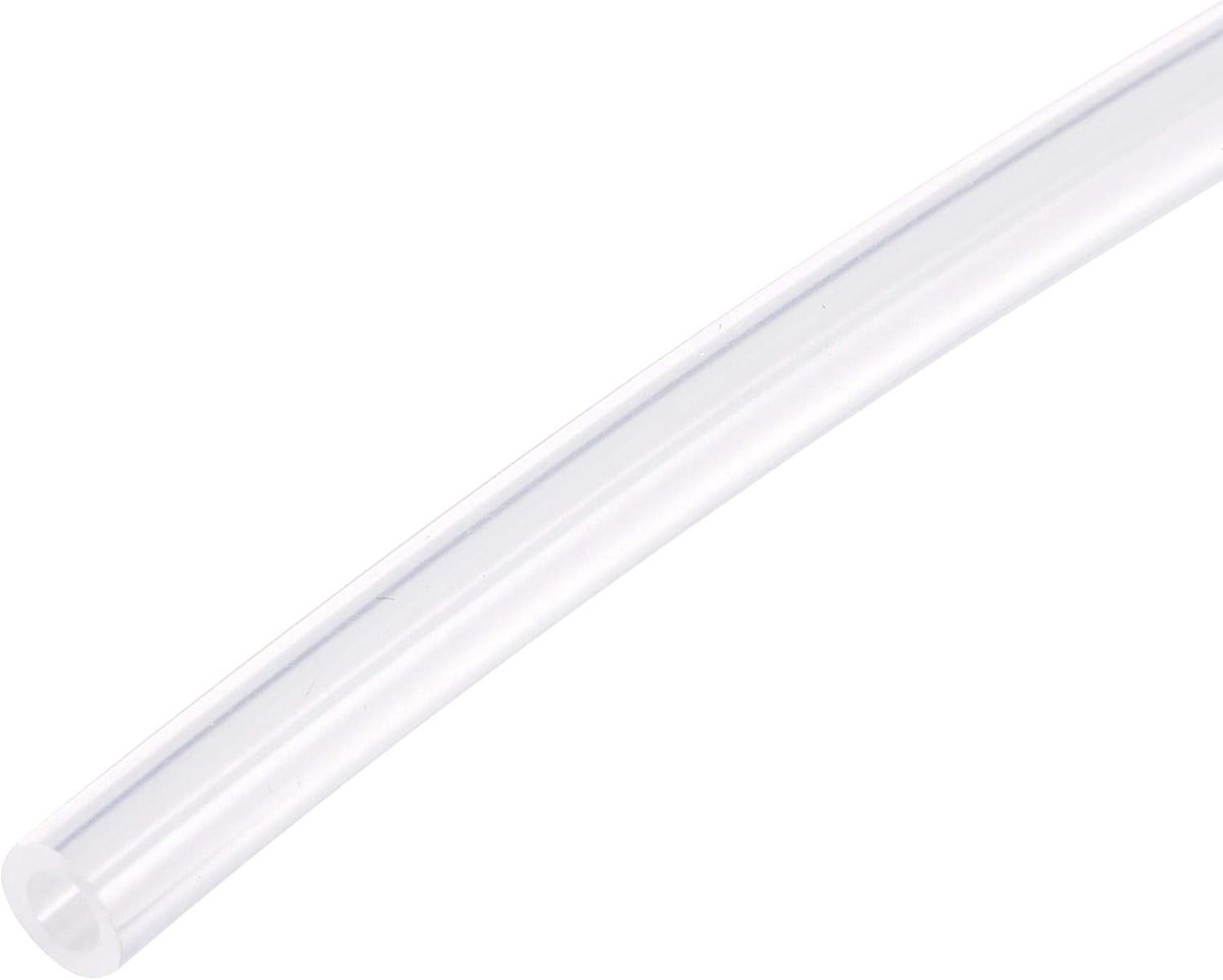 Sourcing map PTFE buis voor hoge temperaturen, buis, multifunctioneel, 3 mm ID x 4 mm OD x 4,92 m, transparant