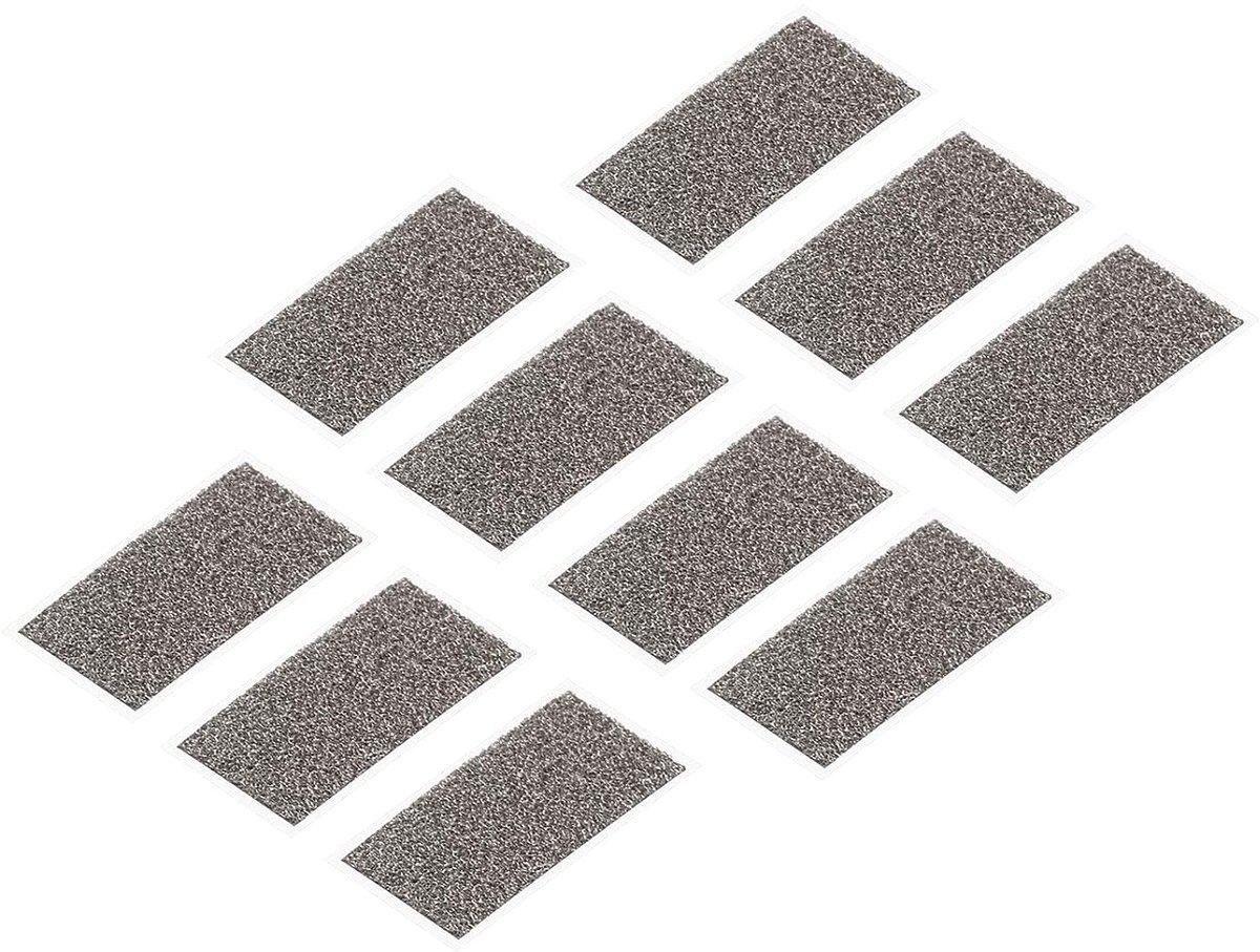 Elektrode van nikkelschuim, elektrodenschijf voor knoopbatterij, plaat van nikkel, poreus Ni-schuim, 20 x 10 x 1 mm, met lijm, 100 stuks, grijs