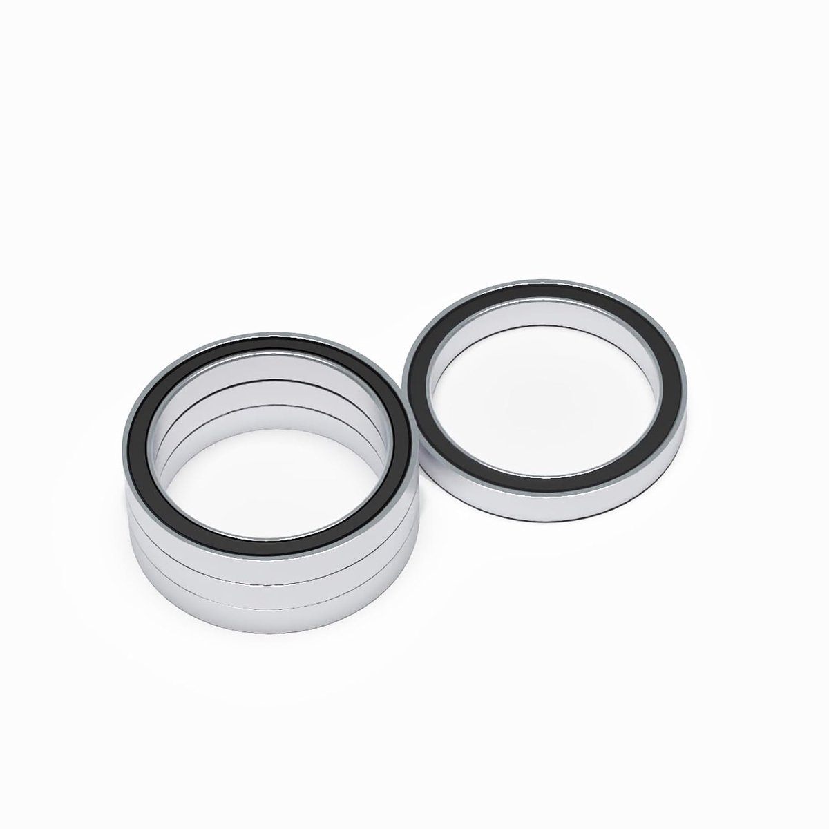 Kogellagers 6700-2RS 10x15x4 mm, voorgesmeerd, dubbele rubberafdichting (2RS), rillenkogellager