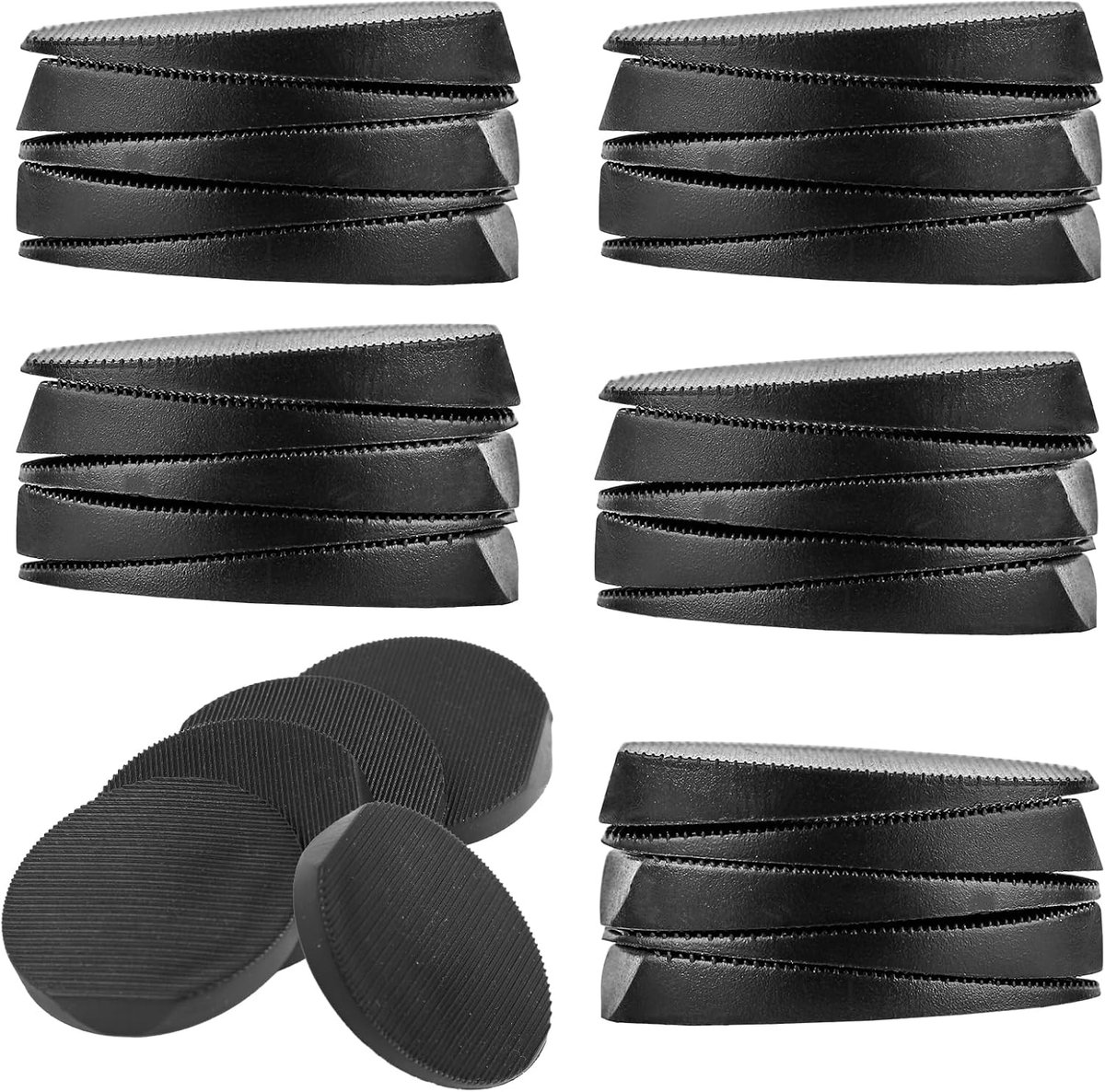 30 Stuks van Meubelnivelleerders, Meubelnivelleringsvoeten met een Diameter van 4,4 cm Rubberen Tafelplaten voor Nivellering voor Ongelijke Vloeren Stelvoeten voor de Meeste Meubels