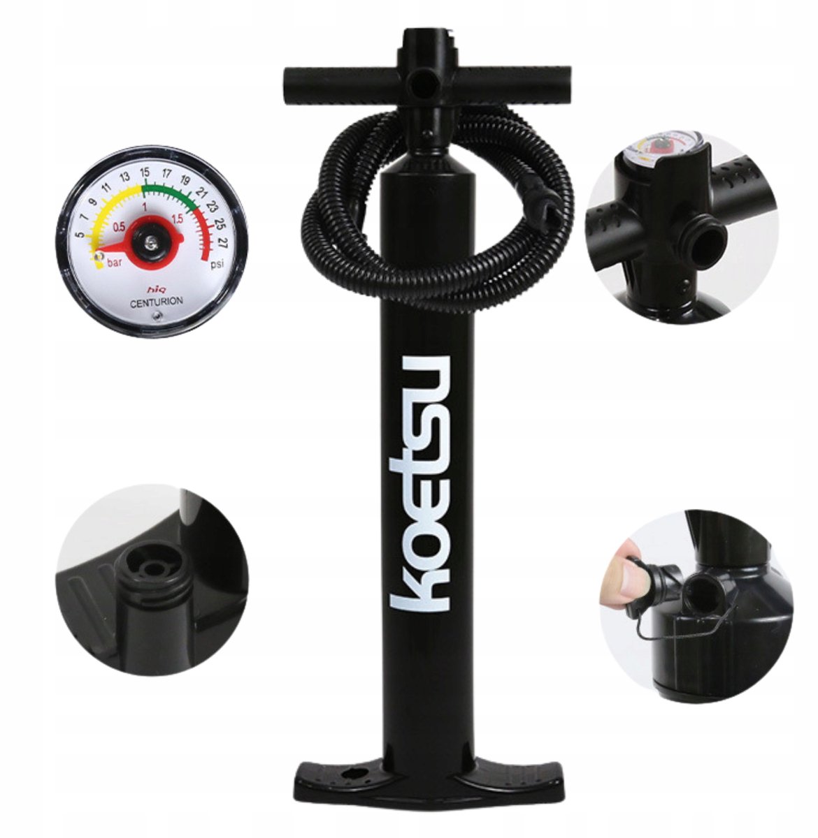 Hoge Druk SUP Pomp met Manometer - 2 Richtingen