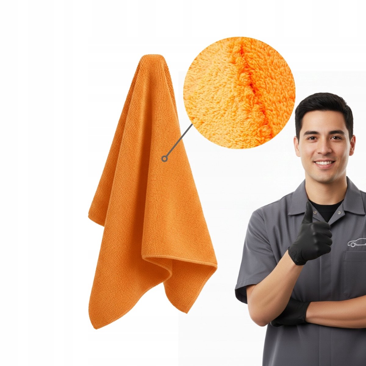 Zachte Microvezeldoek 40x40cm 550g/m² - Auto & Huis