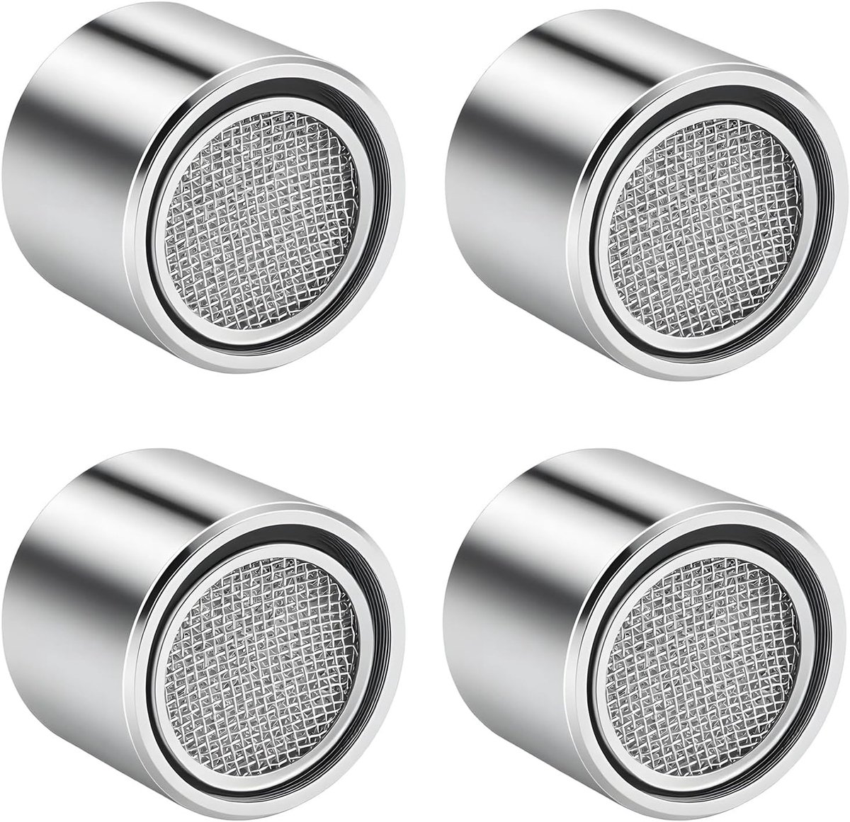 Kraanfilter M22 - Chroom messing - Spatwaterdicht - Waterbesparend voor keuken - ShopVlot