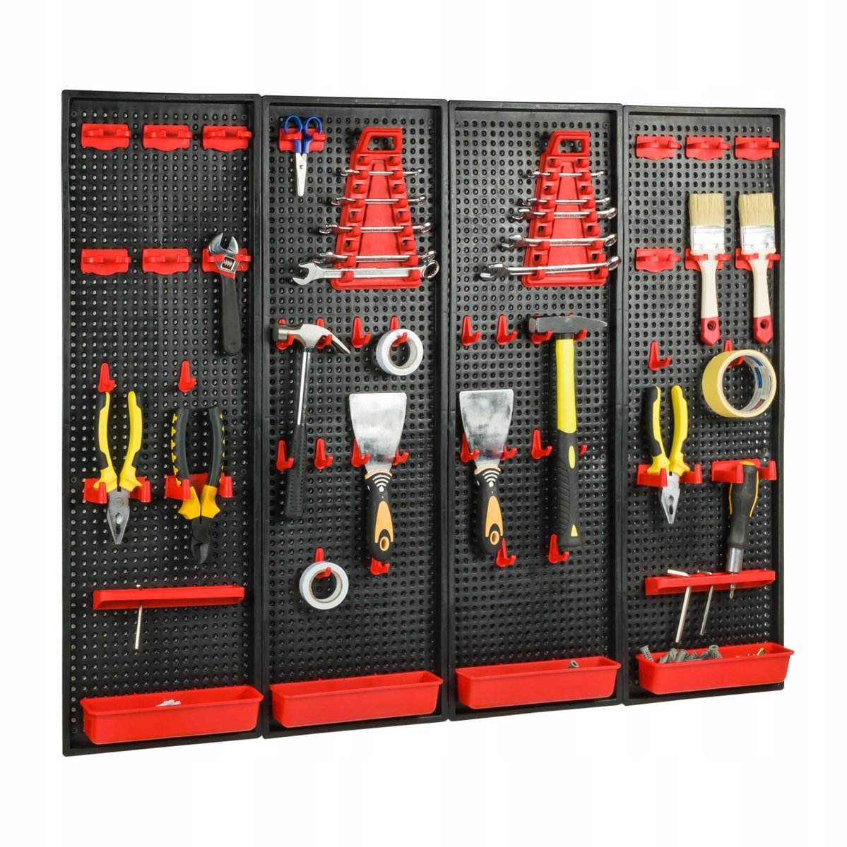 Gereedschapswand Perforatiebord 100x80 cm met Ophangsystemen