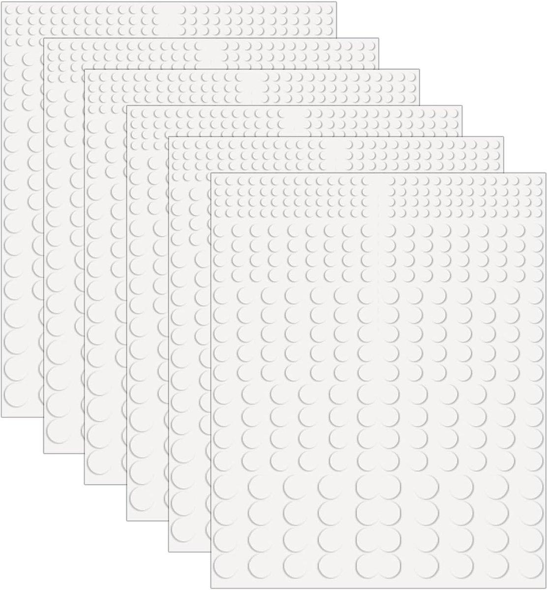 Dubbelzijdige zelfklevende pads 1992 stuks - ronde foam stickers - sterke hechting - ideaal voor knutselen - ShopVlot