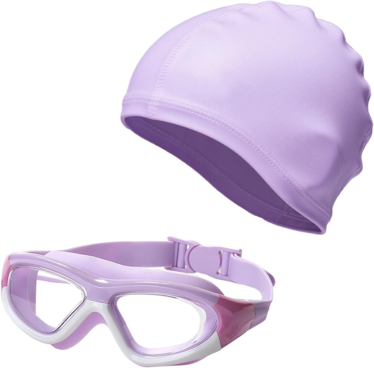 Zwemset kinderen 6-14 jaar - anti-fog zwembril - UV-bescherming - breed zicht voor comfortabel zwemmen - ShopVlot