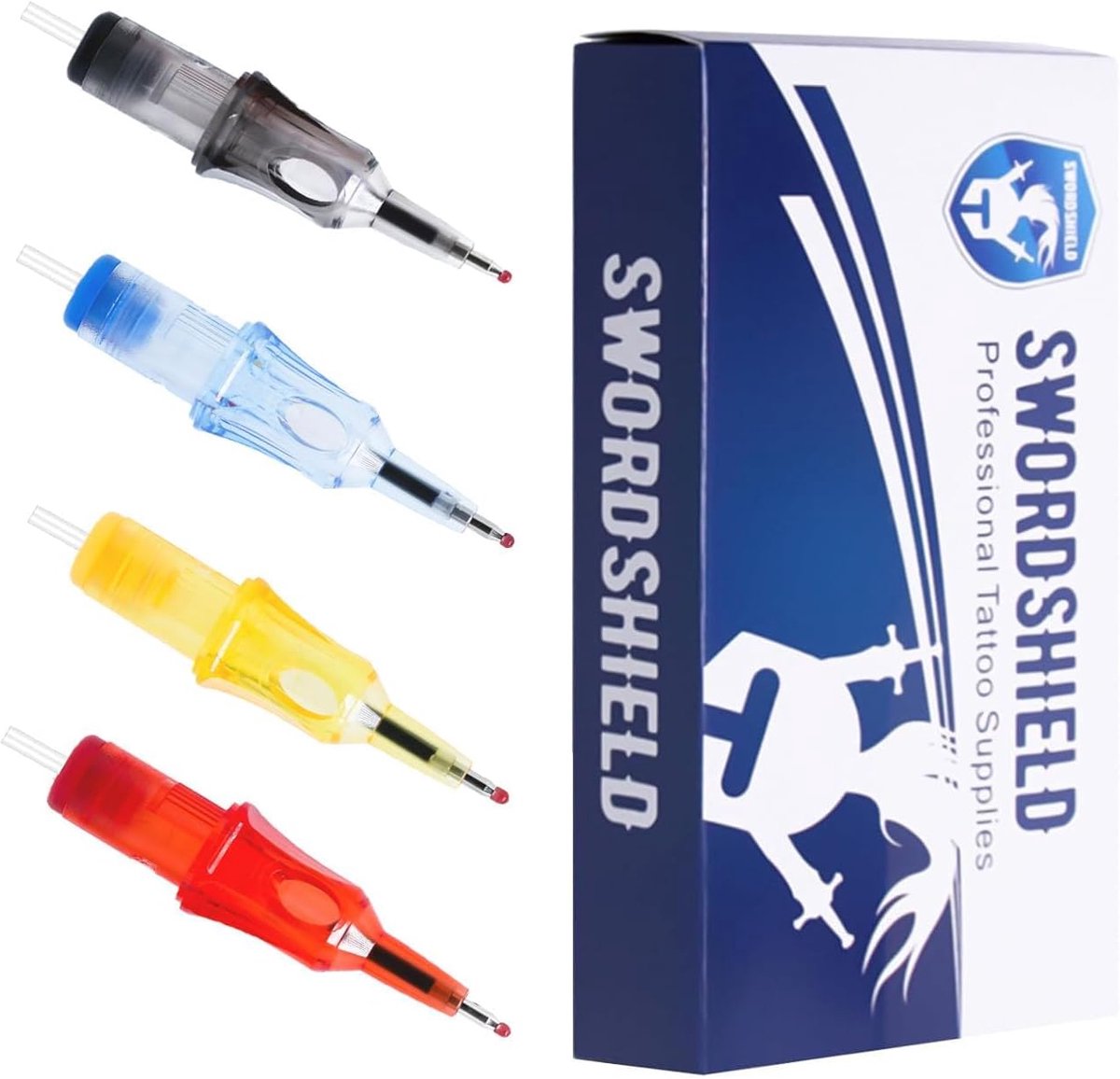 Tattoo cartridge transparant - balpen met eigen inkt - ideaal voor oefenen van lijnen en punten - tattoo accessoires - ShopVlot
