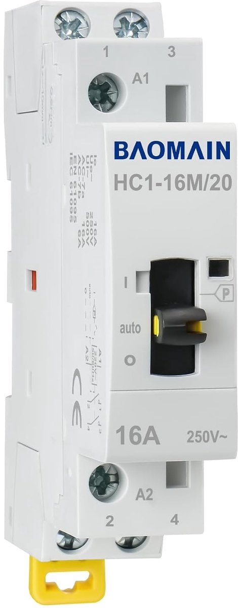 Modulaire schakeling 2-polig 16 A - Handmatige/automatische bediening - Compacte afmetingen - Ideaal voor thuisgebruik - ShopVlot