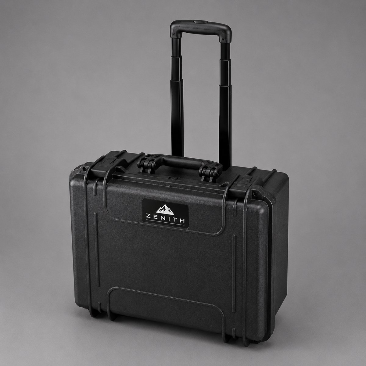 ZENITH Cases ZC4652CFT – Hardcase met plukschuim en trolley – Zwart
