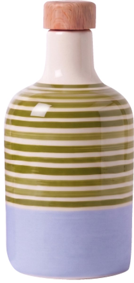 Materico Azzurro – Handgemaakte Keramische Fles Arancione Azzurro - Koudgeperst - 100% Italiaans uit Puglia - 250 ml