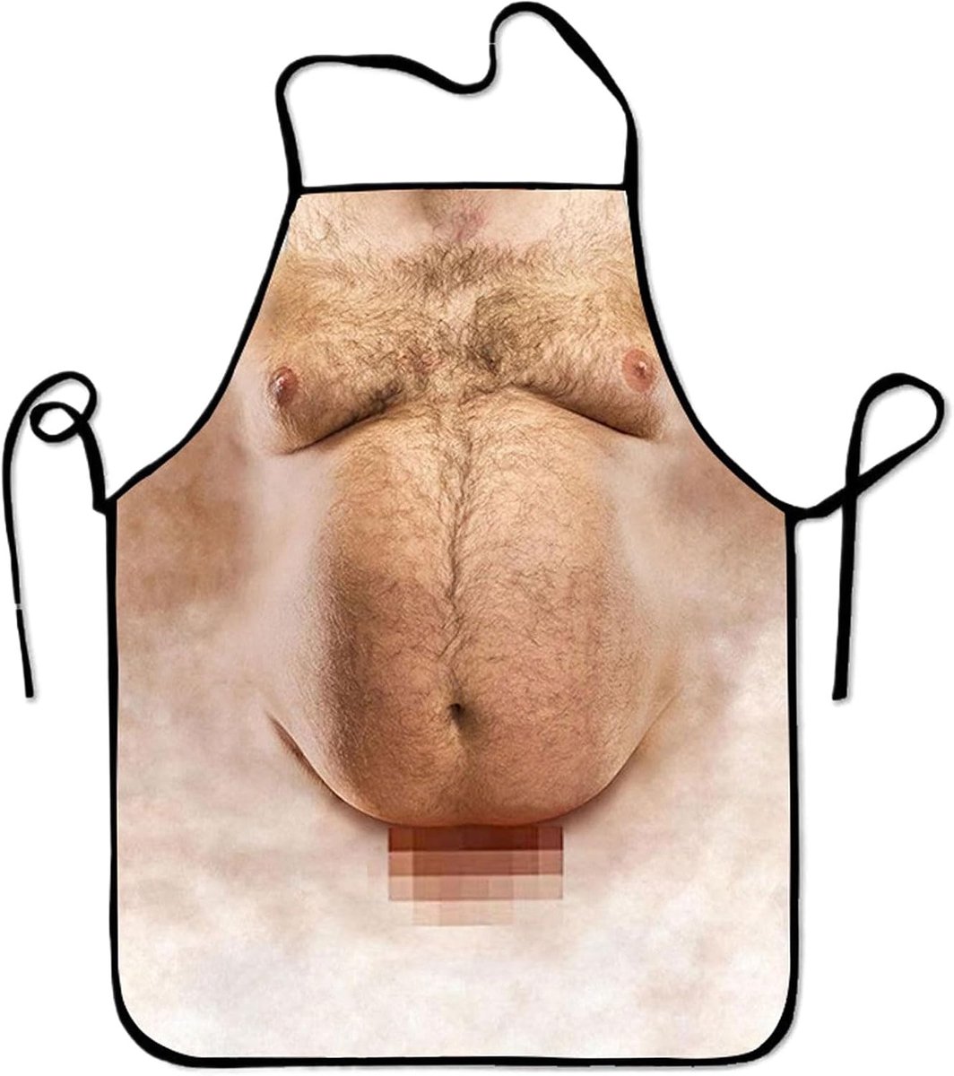 Keuken Schort - Sexy Spier Schort - Waterdicht - Perfect voor BBQ plezier - SnelShoppen