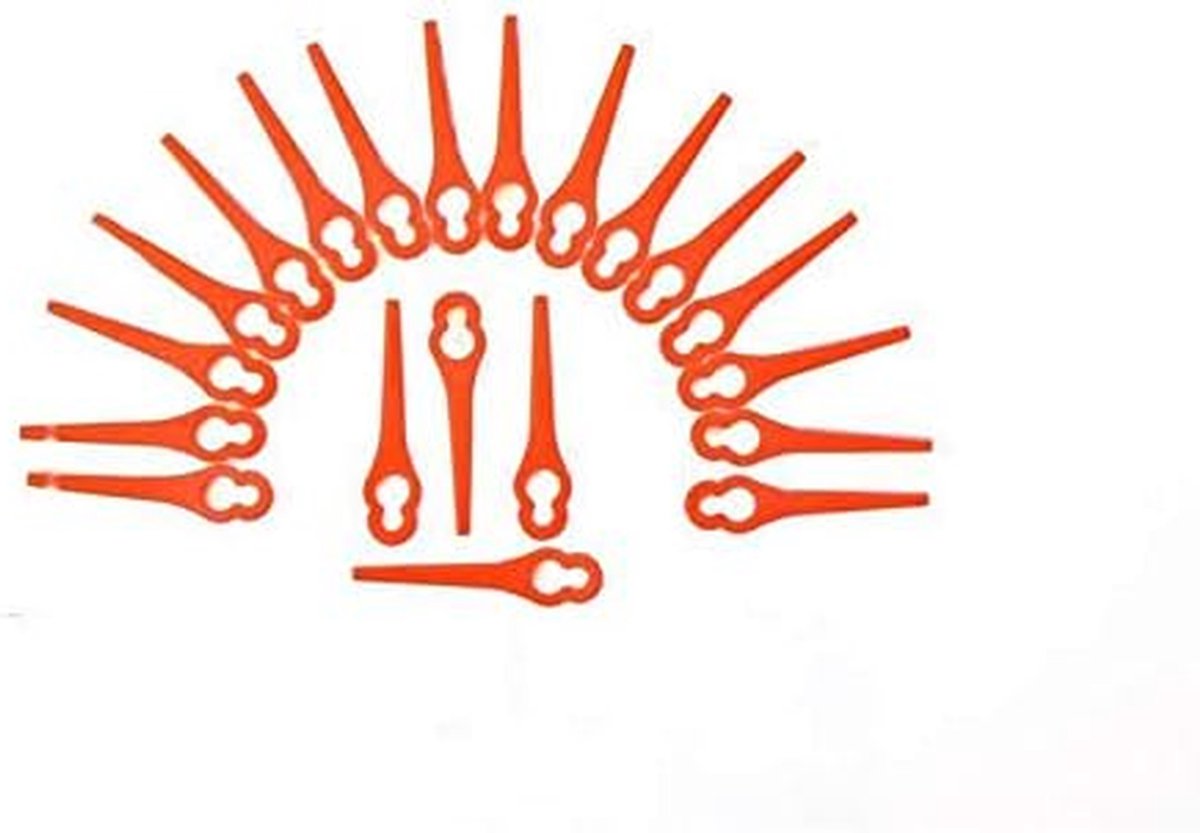 Plastic Grasmaai Messen - Vervangende Mesjes - Tuinonderhoud - Originele Kwaliteit - 20 stuks - Wit