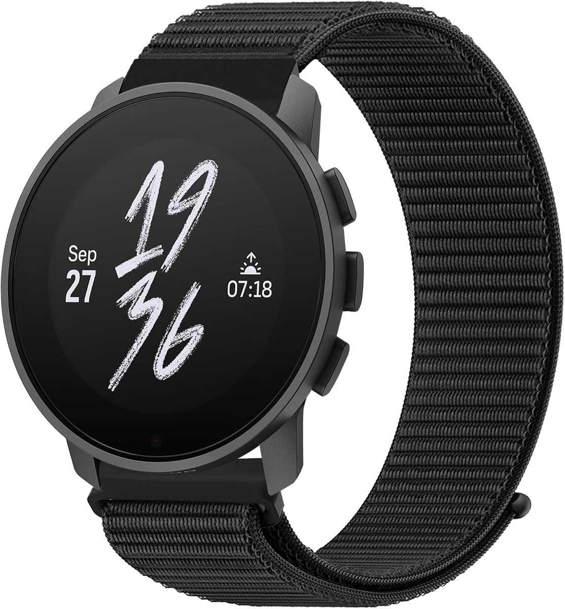 Nylon horlogeband 22mm - sportief - geschikt voor Suunto 9 Peak/5 Peak/Race - comfortabel voor dagelijks gebruik - SnelShoppen