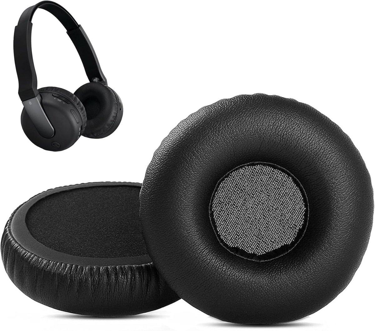 Vervangende Oorkussens voor Sony DR-BTN200 - Zacht Protein Leder - Geheugenfoam - Optimale Comfort en Geluidsisolatie - ShopVlot