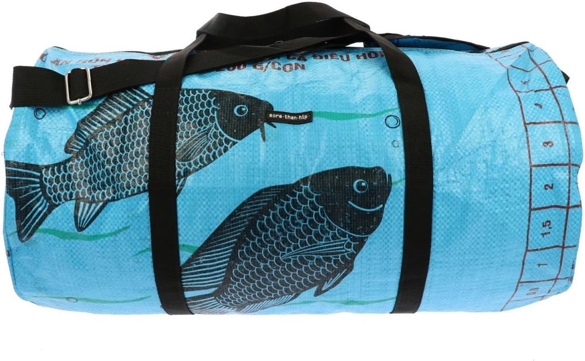 Sporttas Jumbo 55 cm - Gerecycled Cementtassen - Sterke weekendtas - Ideaal voor sport en reizen - ShopVlot