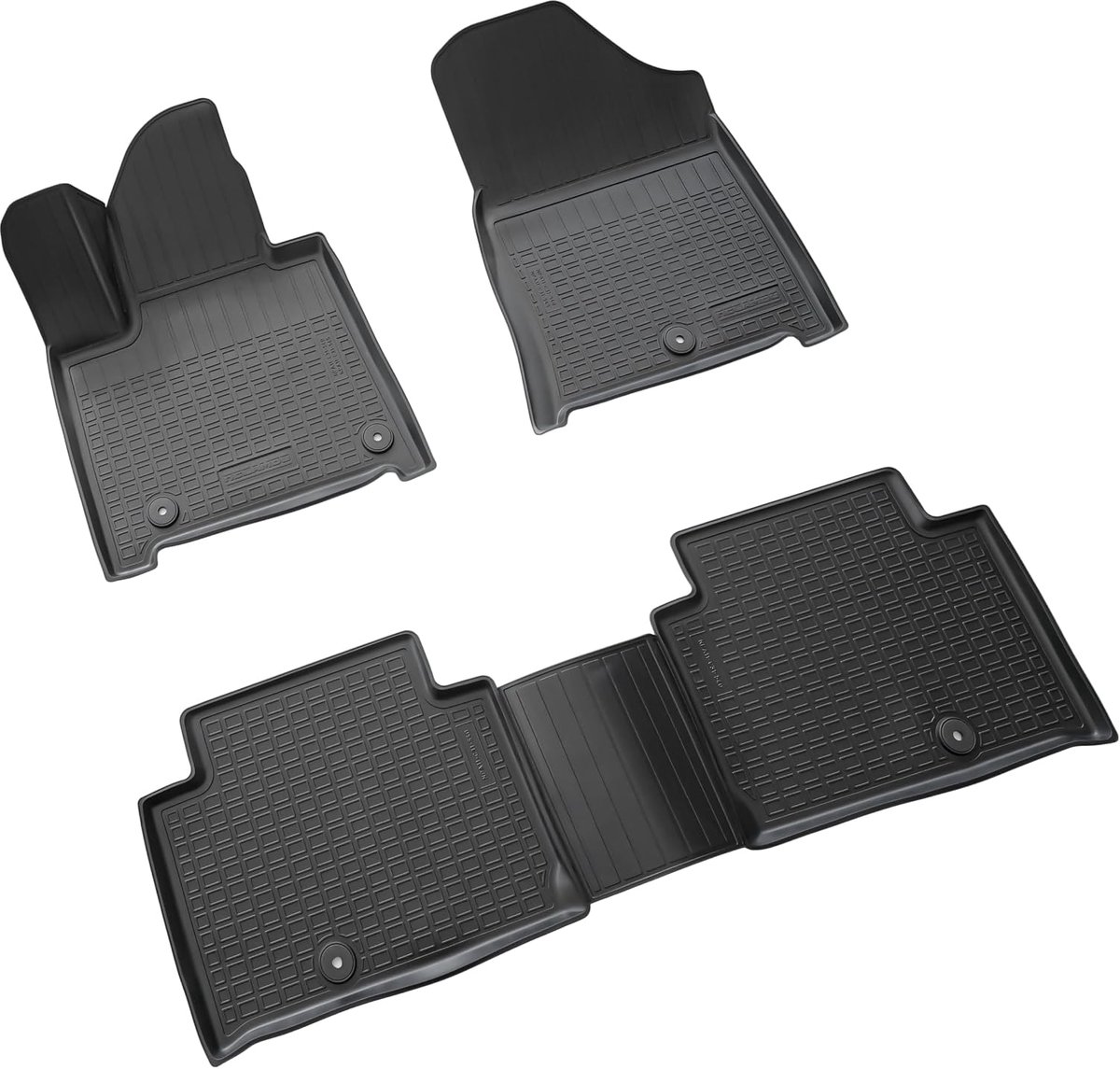 Rubber Mat Set Hyundai Santa Fe - Perfecte Pasvorm - Hoog 3D Rand - Bescherming tegen Vuil en Water - ShopVlot