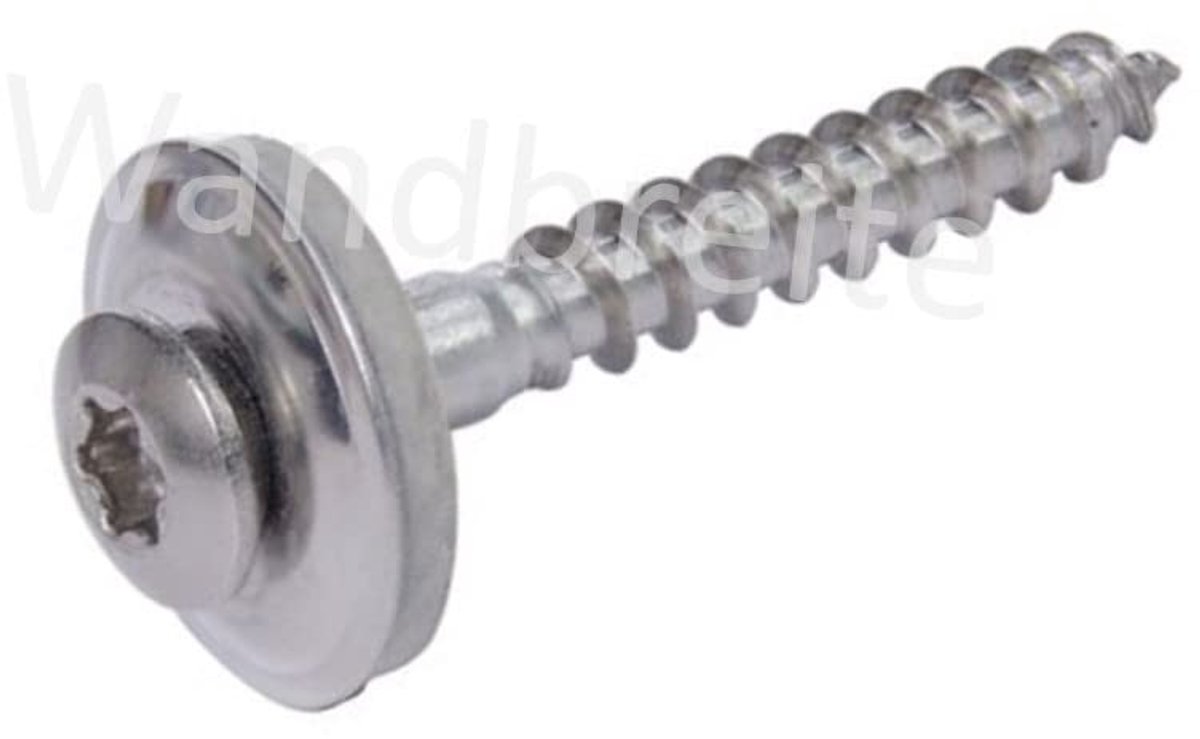 Spengler schroeven 4,5 x 30 mm - roestvrij staal V2A - met EPDM afdichtring - perfect voor waterdichte verbindingen - ShopVlot