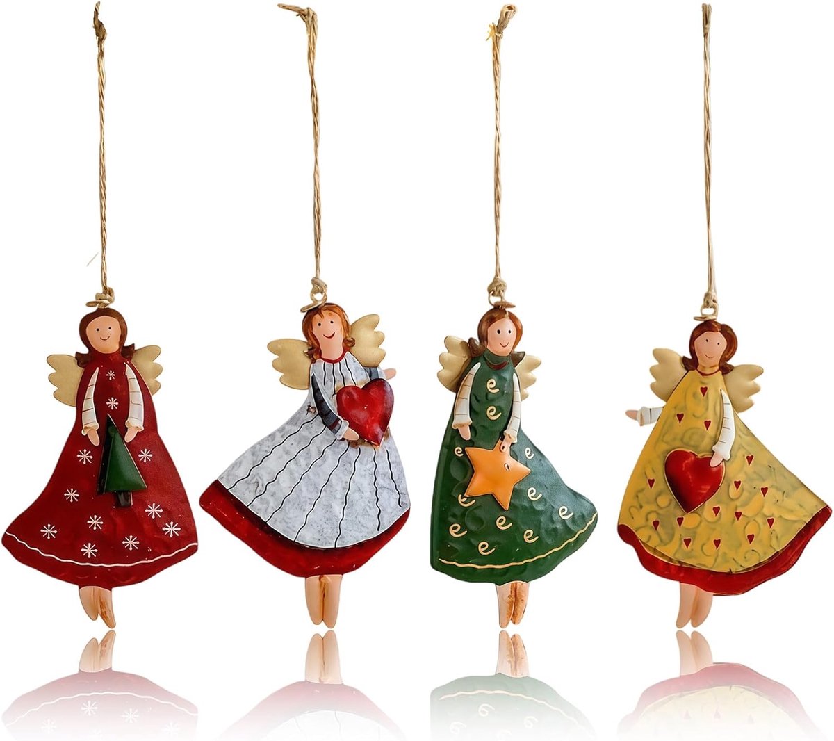 Kerst Engel Hanger - Houten Kerstdecoratie - Traditionele charme - Verfraai je kerstboom - ShopVlot