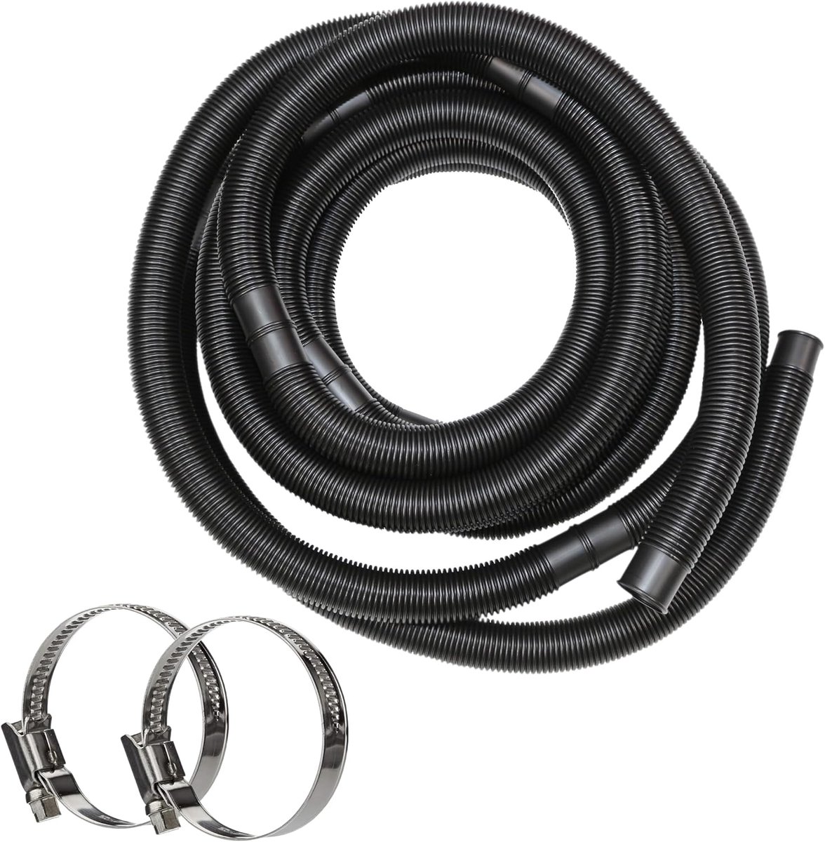 Zwembadslang 38 mm zwart - 6 m lengte - hoogwaardig materiaal - geschikt voor zwembadtoebehoren - ShopVlot