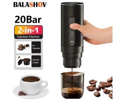 Chelsey-Store - Draagbare koffiemaker voor onderweg - Koffiezetapparaat - Koffiemachines - Roestvrijstalen Watertank - Waterreservoir 80 ml