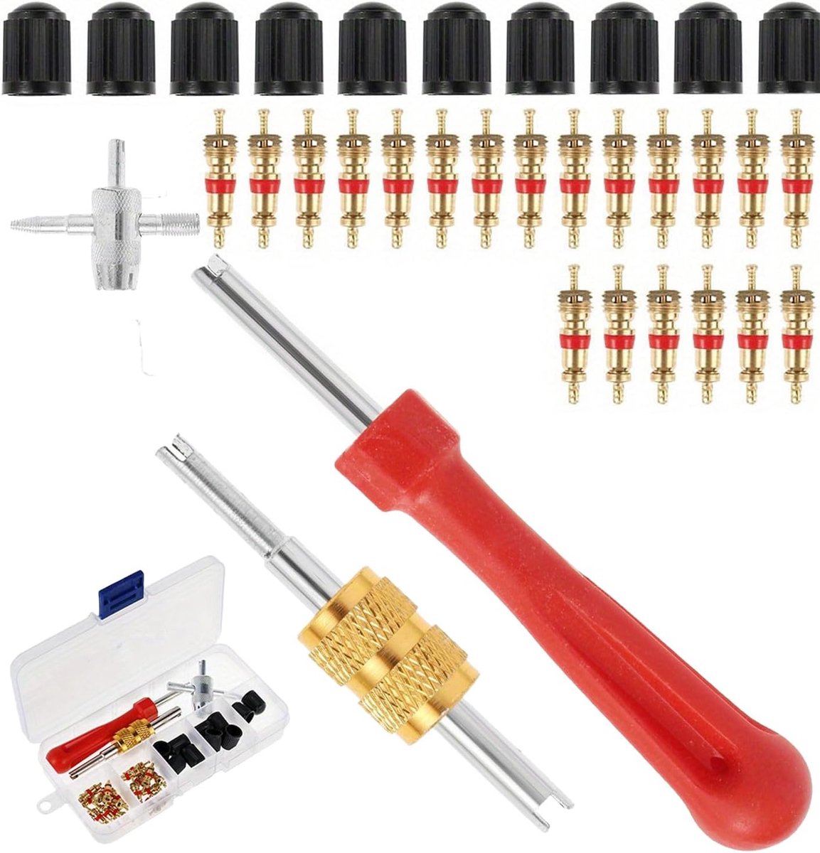 Tire Valve Repair Kit - 1 stuk - Eenvoudige reparatie - Geschikt voor diverse ventielen - ShopVlot