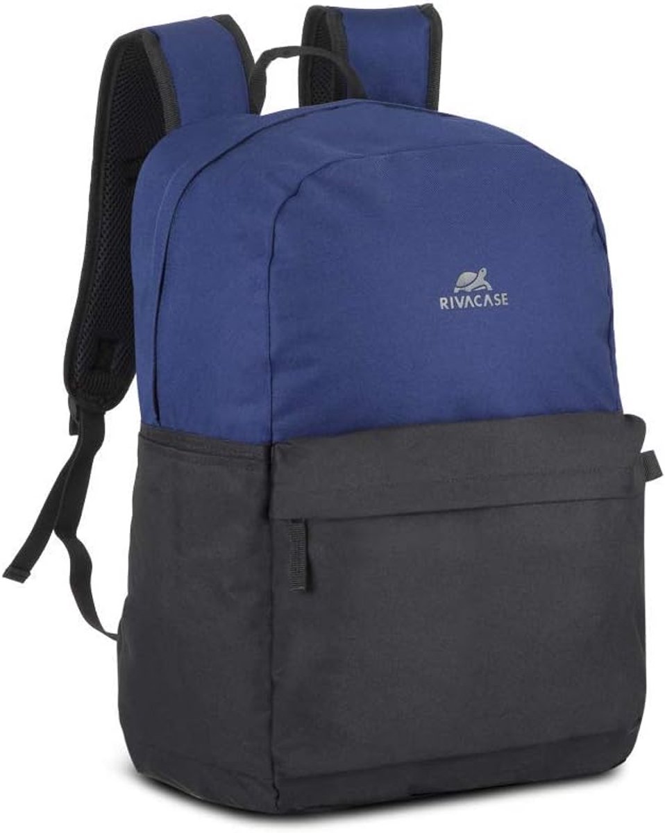 Rugzak laptop 15,6 inch - blauw/zwart - waterafstotend - ideaal voor school en werk - ShopVlot