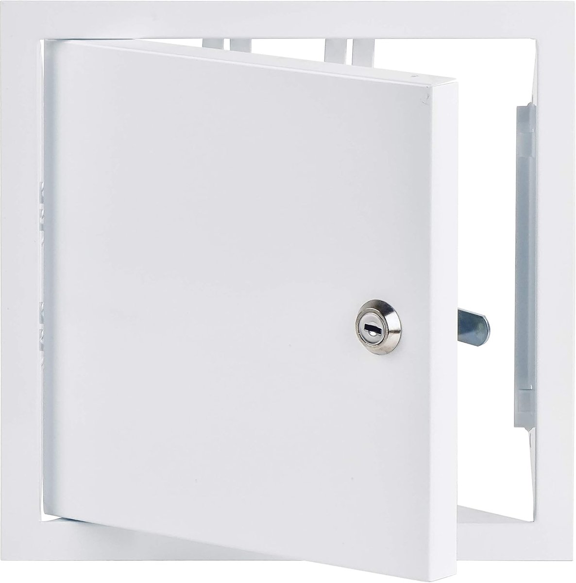 Inspectiedeksel 20x20 cm - Geveerd staal - Wit - Eenvoudige toegang tot holle ruimtes - ShopVlot