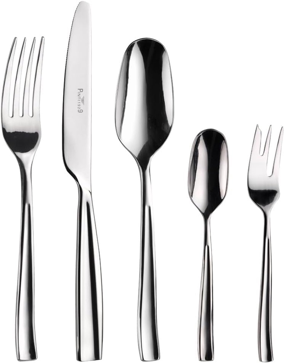 Bestekset 30-delig - roestvrij staal 18/10 - modern hoekig design - vaatwasserbestendig - ShopVlot
