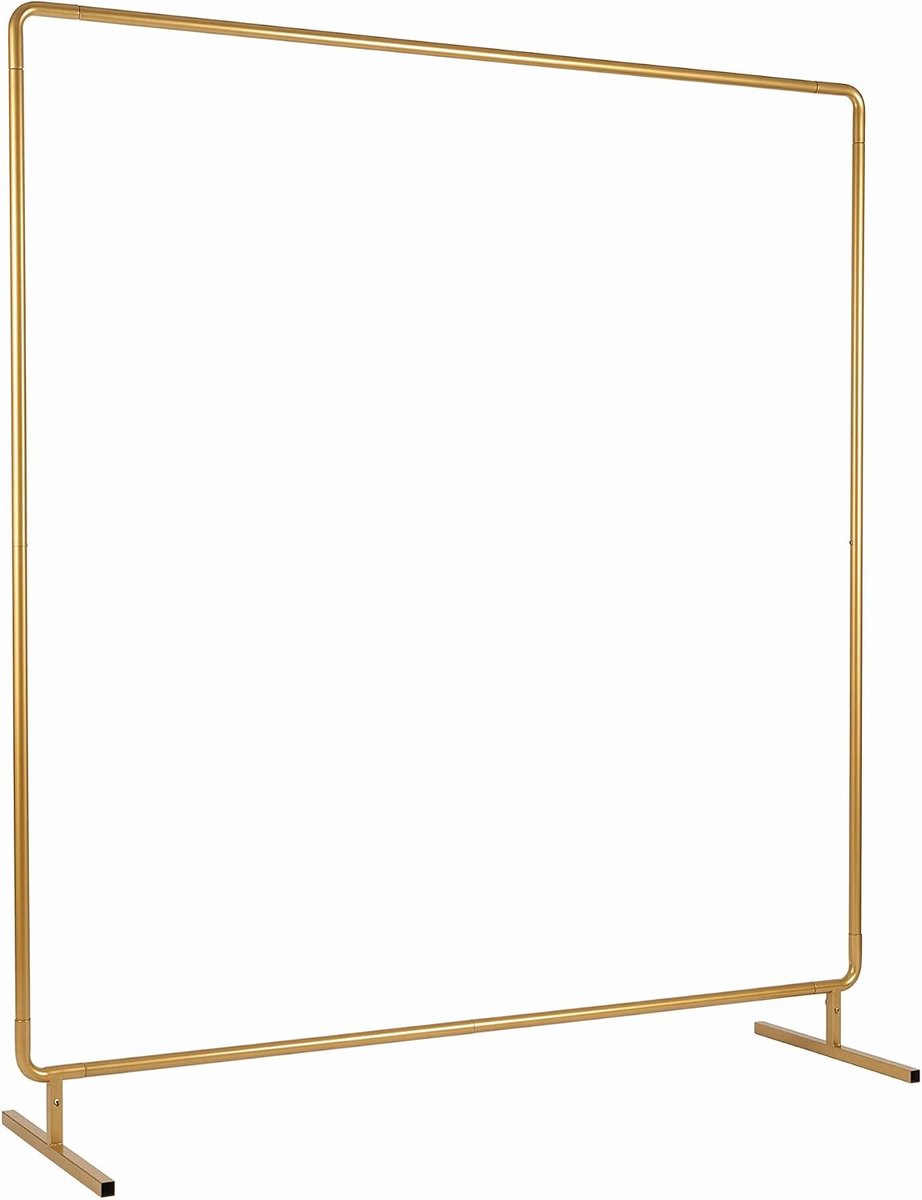 Achtergrondstandaard vierkant - metalen buizen - stabiel en duurzaam - ideaal voor feestdecoratie - ShopVlot