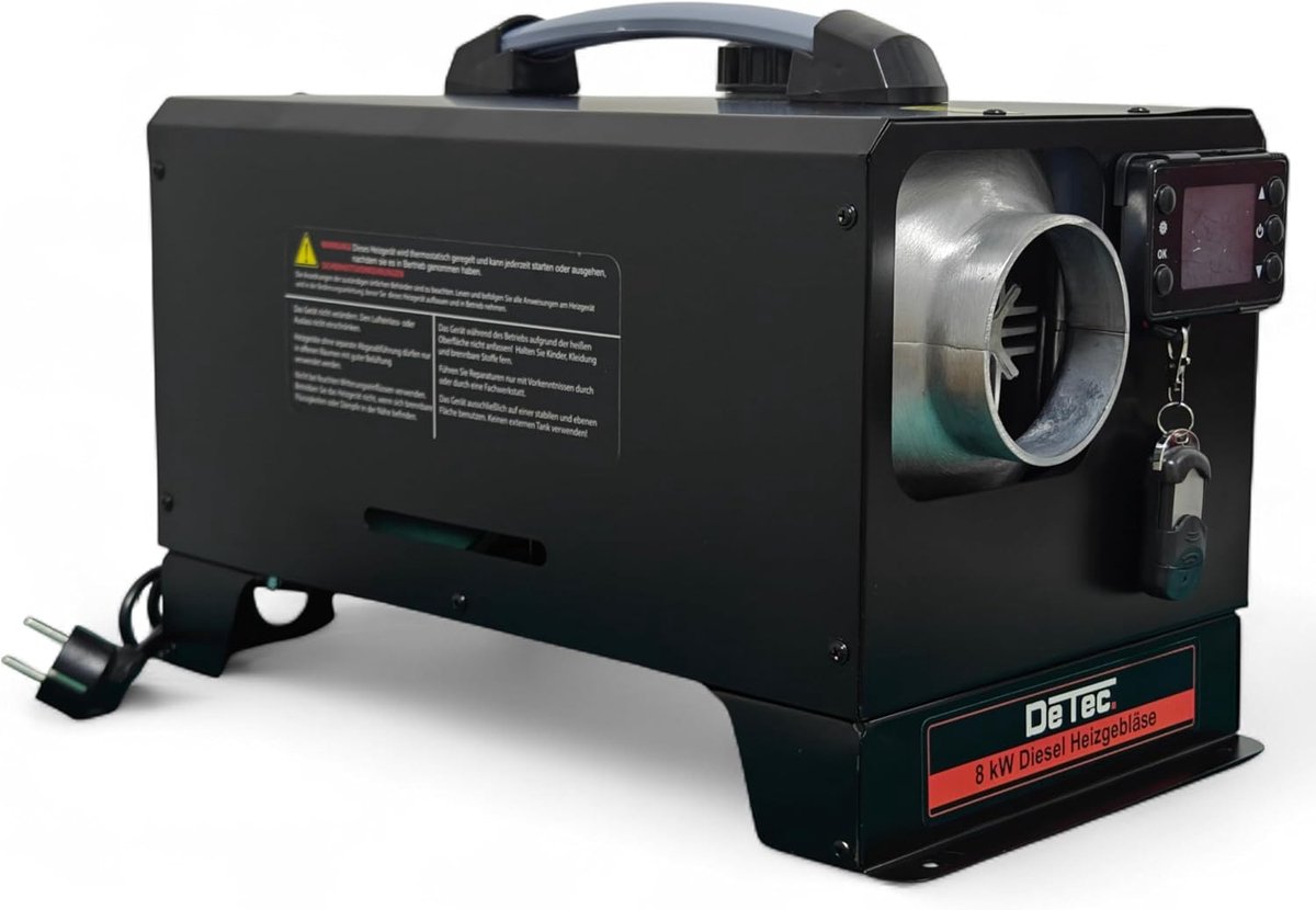Diesel verwarmingstoestel 8 kW - Indirecte verwarming - Thermostaat en afstandsbediening - Ideaal voor werkplaatsen - ShopVlot