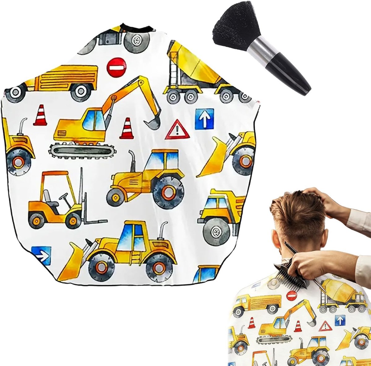 Kapperscape voor kinderen 120 x 80 cm - waterdicht - huidvriendelijk - comfortabele doe-het-zelf kappervaring - ShopVlot