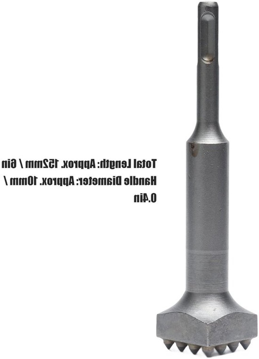 Beitel met vierkante kop, 40Cr staal, 152mm
