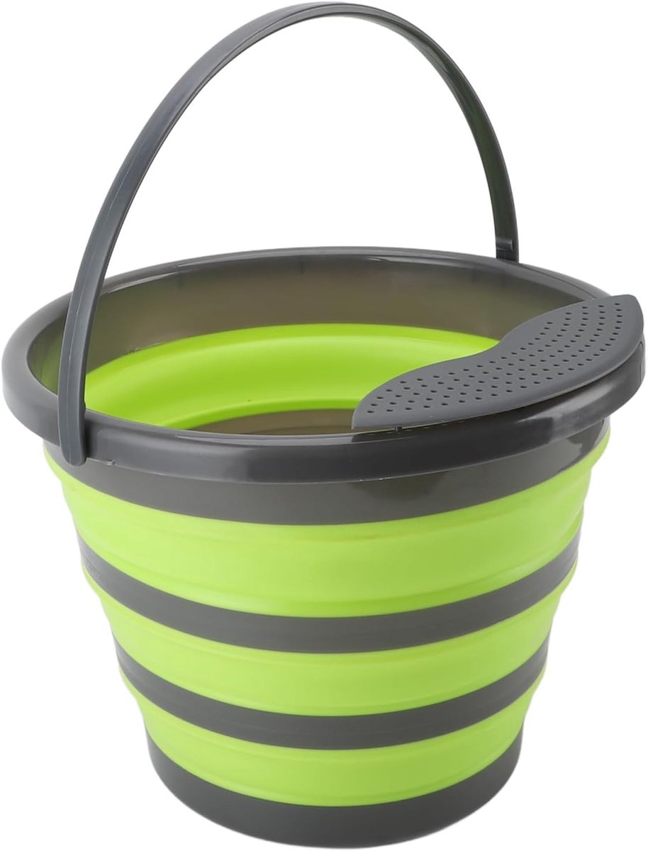 Opvouwbare Wasmachine Mini Reis Wasmachine Hygiënisch Wassen Ultrasone Dieptereiniging 10 Liter Capaciteit Groen