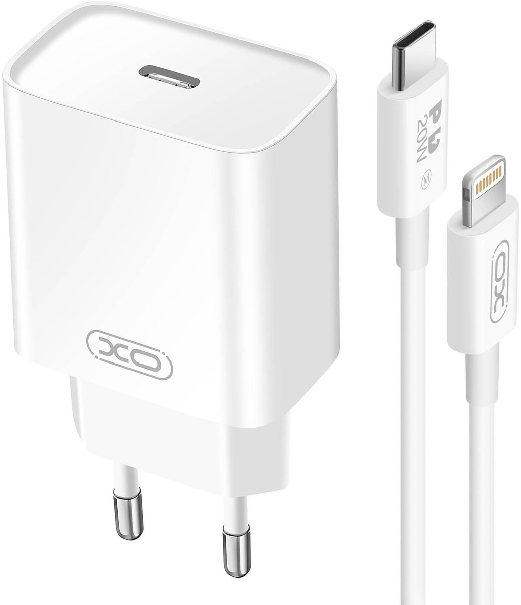 XO, Universele USB Oplader 2A - Snellader, Wit