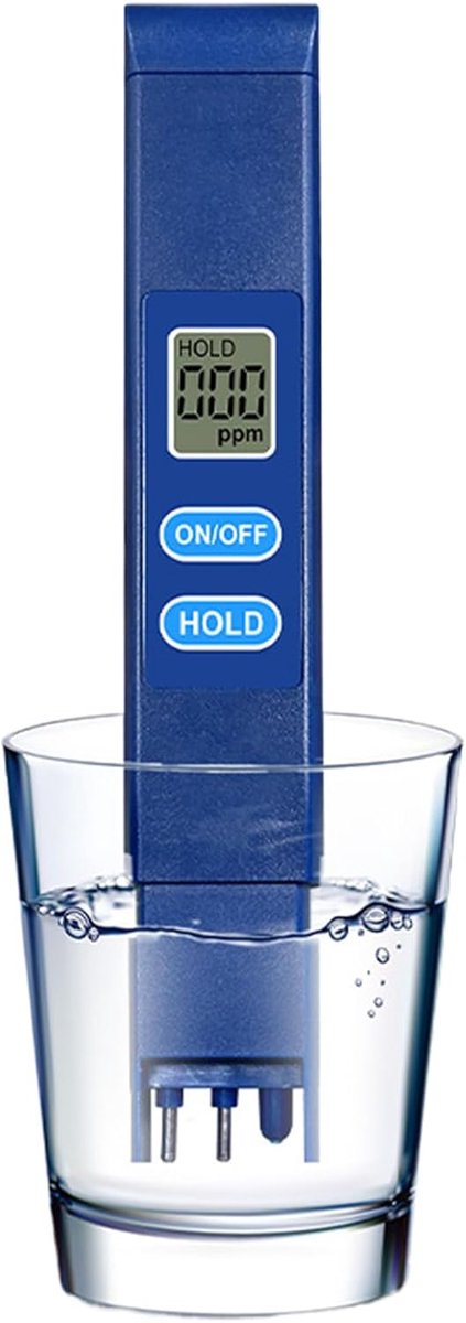 Waterkwaliteit Tester - Drinkwatermeter TDS - Water Analyse - Compact Draagbaar - 15 cm - Wit