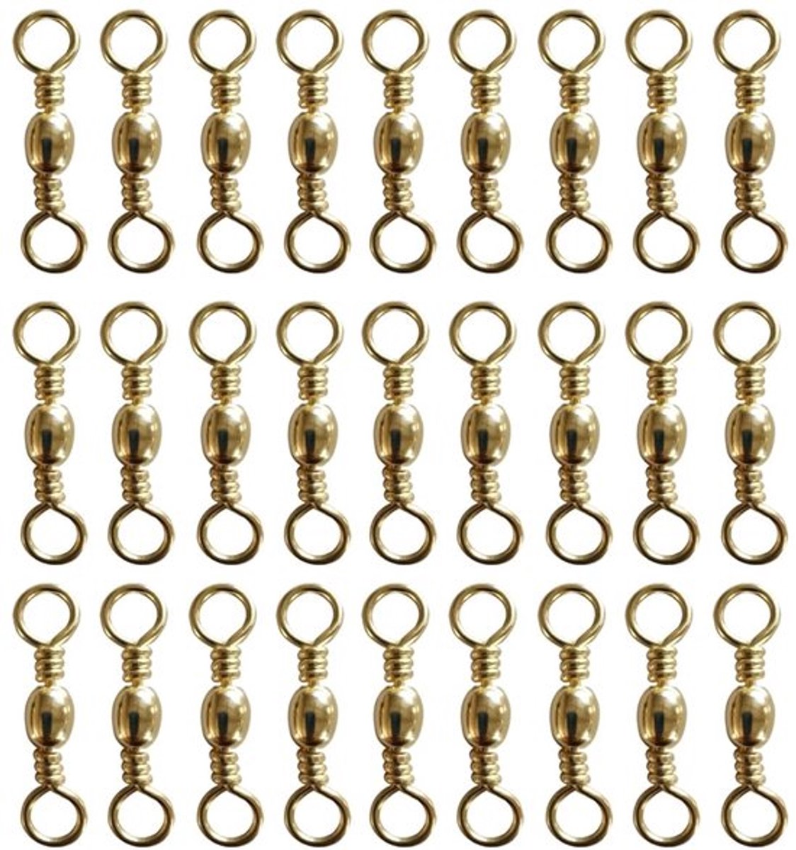 Store_8 - Visserij vat wartels - 100 stuks vissen connector - Goud - Rolling swivel