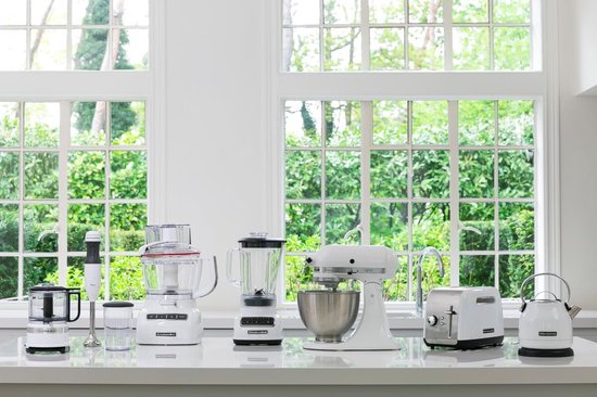Keukenmachine - Mixer Keuken - Bakken en Koken - Robuust metalen design - 43 L - Porselein White — afbeelding 5