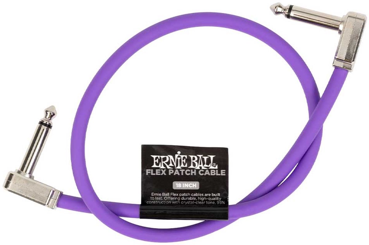 Ernie Ball 6449 Flex Patch Purple patchkabel 45 cm