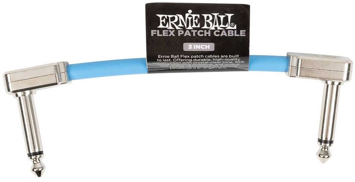 Ernie Ball 6454 Flex Patch Blue patchkabel 7,5 cm