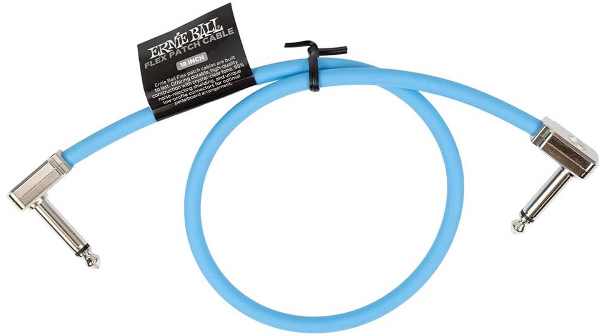 Ernie Ball 6457 Flex Patch Blue patchkabel 45 cm