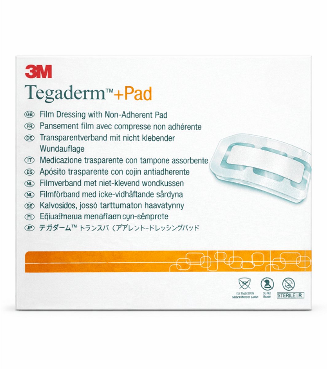Tegaderm +Pad transparant verband 9 x 20 cm 25 stuks