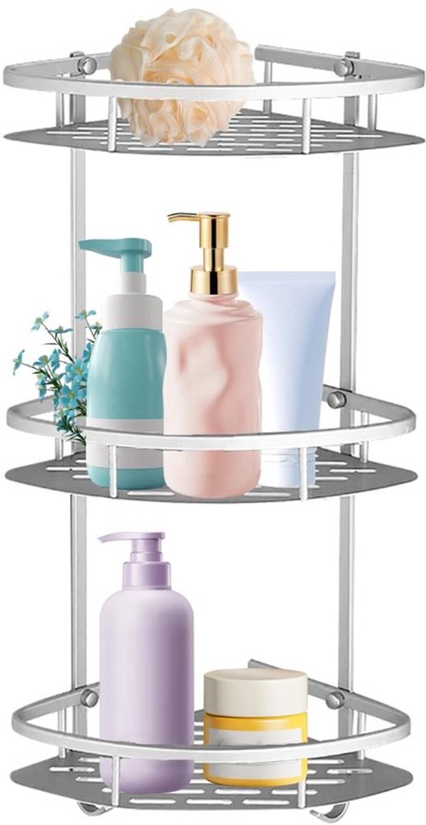 SVGCommerce - Triangular Shower Cart Shelf - Badkamer Plank - Makkelijk te Monteren
