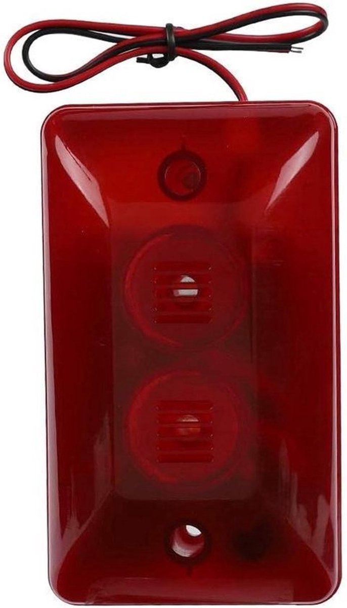 Store_9 - Bedrade Strobe Sirene - Veiligheid Alarm - Rood Knipperend Licht