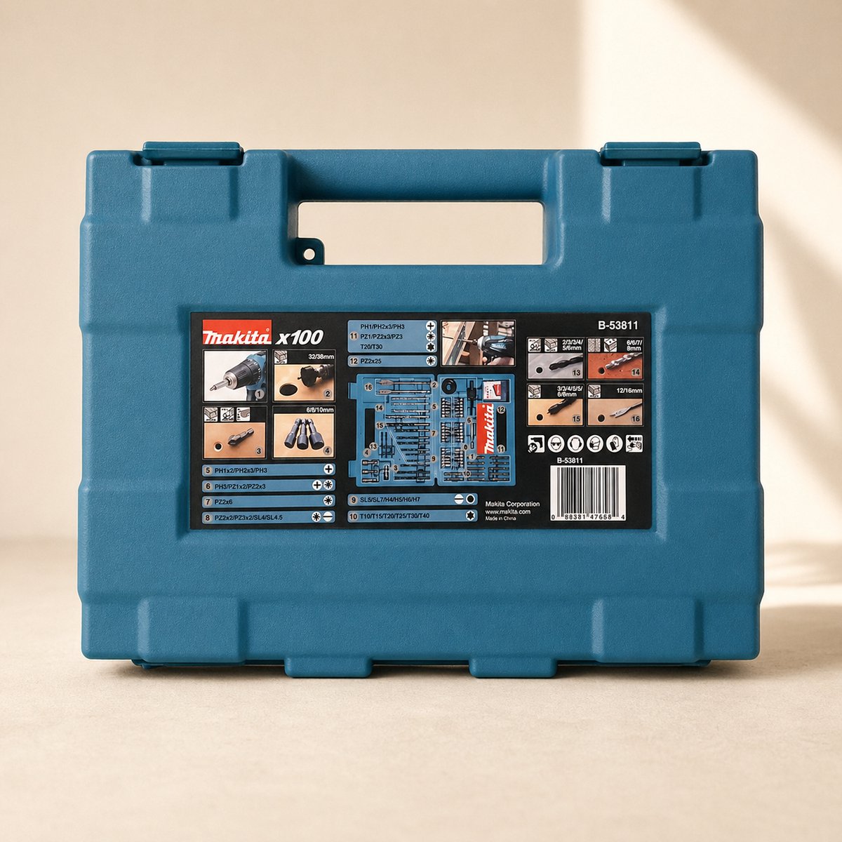 B-53811 Boor-/Bitset - 100-delig van Makita — cadeau in Tuin & Klussen - foto 6