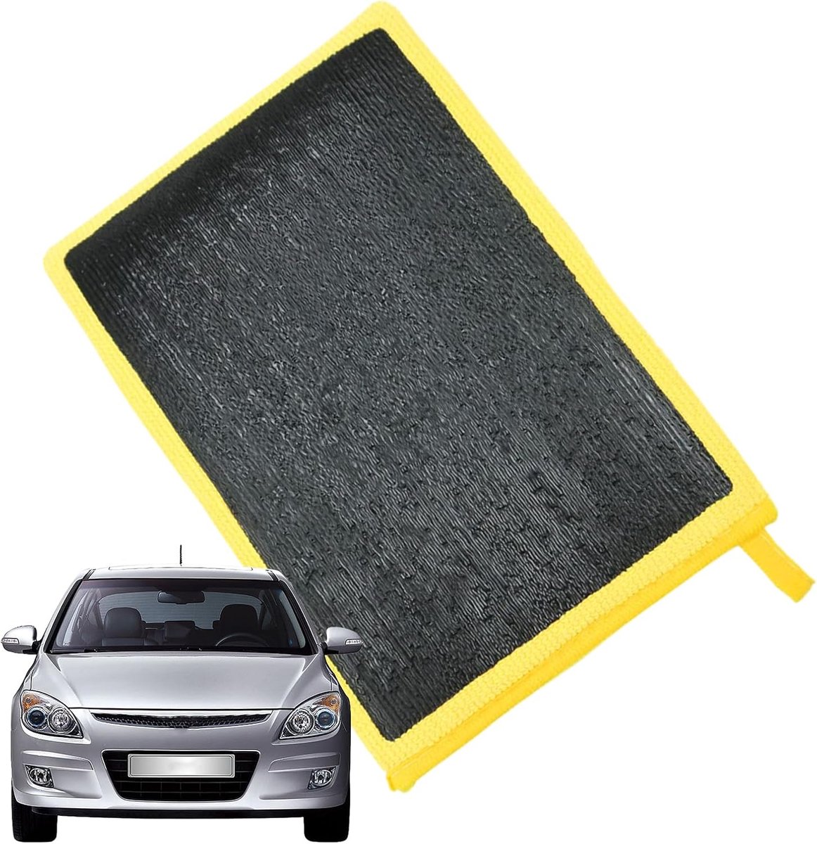 Clay Mitt - Clay Bar Handschoen - Auto Reinigen - Herbruikbaar Reinigingsgereedschap - Unisex - Geel