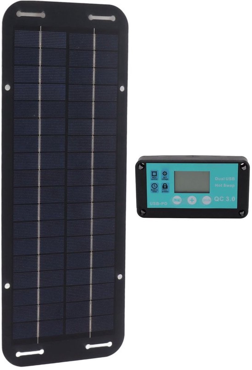 20W zonnepaneel waterdicht met gouden kroon