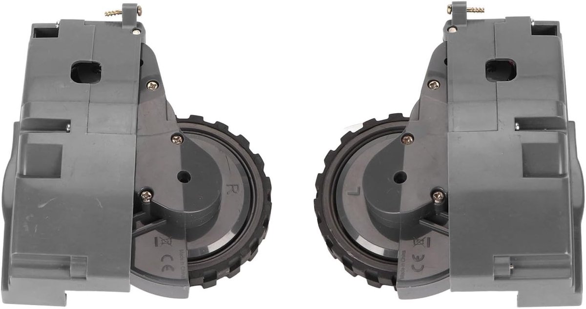 Aandrijfwiel Module Paar - Robot Wielen - Stofzuiger Onderhoud - Hoge Sterkte ABS Rubber - 2 Stuks - Grijs
