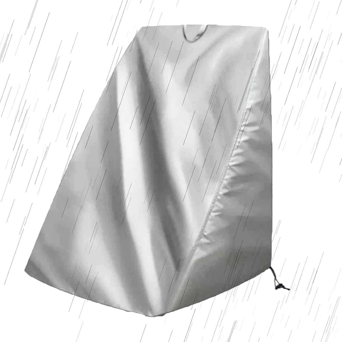 Slanghaspel Beschermhoes - Tuinslang Opbergtas - Tuinonderhoud - Waterdichte PU-coating - 66x63x88 cm - Zilver