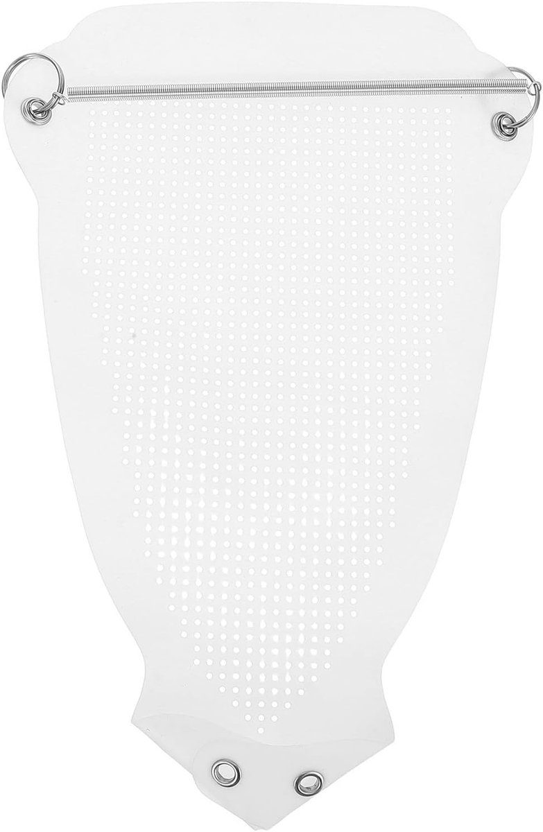 Strijkijzerschoen Beschermhoes - Strijkmat Stoomstrijkijzer - Kreukels Verwijderen - Hittebestendig Anti-aanbak - 23.5 x 15.5 cm - Wit